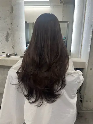 ロング カットモデル募集♡ ブリーチなしカラーのヘアスタイル