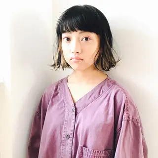 ショート カラー ヘアアレンジ ブリーチなし透け感/ マンツーマン/Ryoのヘアスタイル
