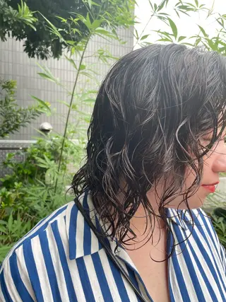 ミディアム パーマ 💠西山 果琳💠のマツエク・マツパデザイン