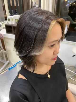ミディアム カラー 市川 博紀 店長のヘアスタイル