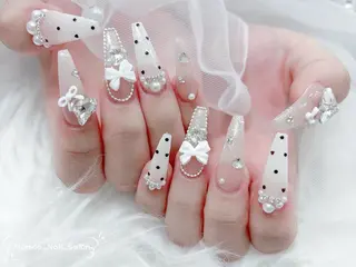 ネイル MoMoA Nail ネイル長さ出し専門店のネイルデザイン