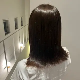 セミロング カラー 森山 葵のヘアスタイル