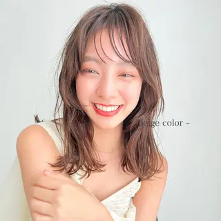 カラー 🫧透明感カラー🫧 Anjuのヘアスタイル