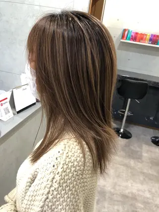 ミディアム REVE美容室 REVEマツエクのヘアスタイル