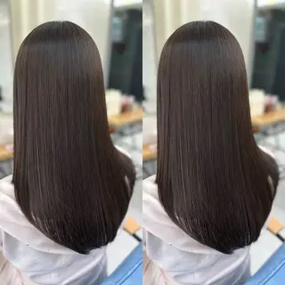 ロング カラー 髪質改善🩵縮毛矯正 代々木/木下のヘアスタイル
