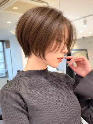 ショート カラー ✨大川 錬✨ -7歳若返りショートのヘアスタイル