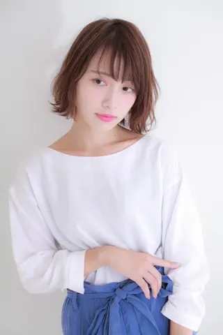 ショート 髪質改善\酸熱TR カット【店長】のヘアスタイル