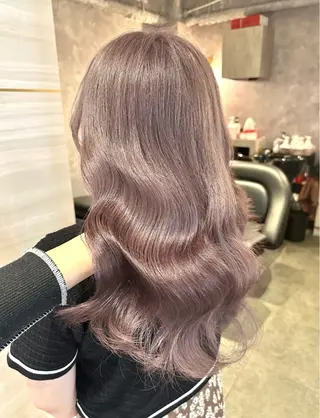 セミロング カラー パーマ ヘアアレンジ メンズ 🌱巴結生🌿大宮 ☁️ミルクティーのヘアスタイル