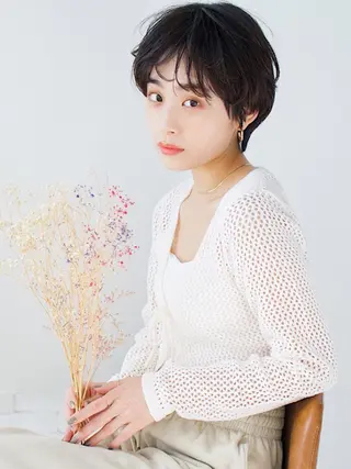 ショート デザインカラー茅ヶ崎 オオタ カズキのヘアスタイル