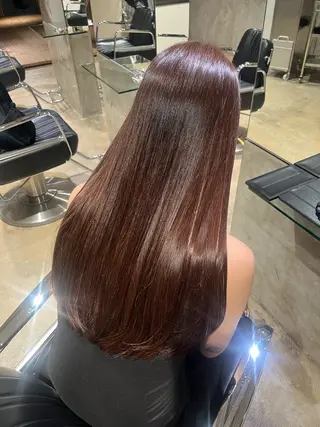 ロング カラー 長野 美沙のヘアスタイル