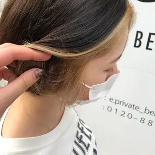 ショート カラー ヘアアレンジ 韓国ヘア┊︎レイヤー ┊︎haruka🌙のヘアスタイル
