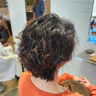 メンズ パーマ 暖色カラー/髪質改善 /メンズ🧡莉南のヘアスタイル