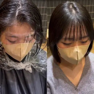 ショート 縮毛矯正・似合わせ タナカ レイヤのヘアスタイル