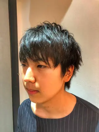 ショート カラー メンズ 美髪矯正 Rioのヘアスタイル