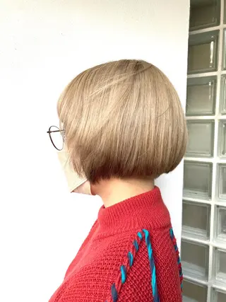 ショート fumikaブリーチ /デザインのヘアスタイル
