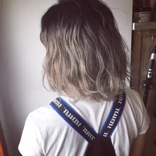 ショート カラー ハイトーン×髪質改善 KENTAのヘアスタイル