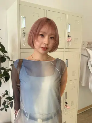 ショート カラー ミルキーな暖色 🩰 girly ♡ ノアのヘアスタイル