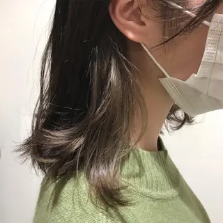 ミディアム カラー fuchigami suzunoのヘアスタイル