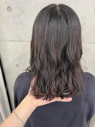 ミディアム パーマ ボブパーマコテ巻き風 パーマNo1深江秀平のヘアスタイル