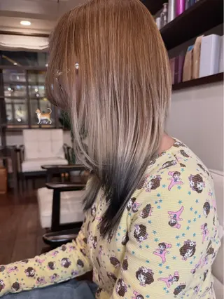 ミディアム カラー 田室 和幸のヘアスタイル