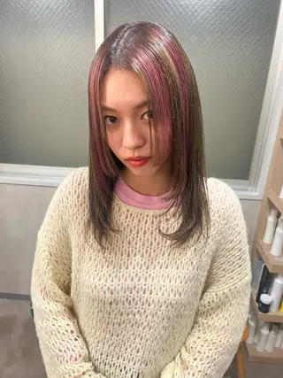 ミディアム 🌈いけだ あみ🌷のヘアスタイル