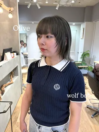 ミディアム まつい みるのヘアスタイル