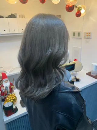 ミディアム カラー ♡roa/韓国ヘア/ 似合わせカット🧸のヘアスタイル