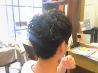 パーマ メンズ ツイスパ・波巻き 🩵片平和香奈のヘアスタイル