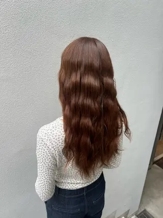ロング カラー 柴田 愛奈のヘアスタイル