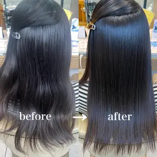 ロング 岡本 梨沙のヘアスタイル