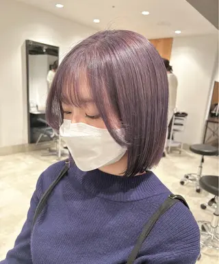 ショート カラー スキバサミを使わない カット🌼唯🌼のヘアスタイル