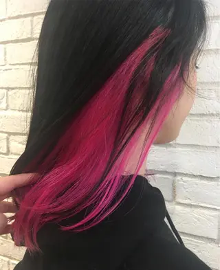 セミロング カラー まなべ さくらのヘアスタイル