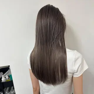 セミロング hoNua. 栄/透明感カラーのヘアスタイル