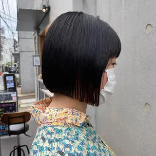 ショート カラー 🪭risa 暖色/レイヤー🪭のヘアスタイル