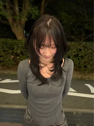 セミロング メンズモデル募集中 YOKE reinaのヘアスタイル