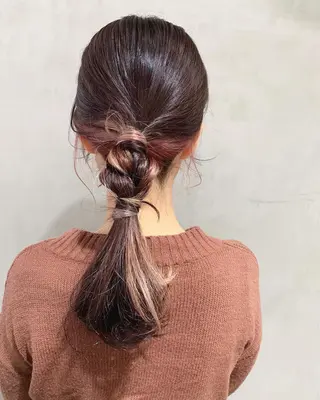 セミロング カラー ヘアアレンジ 優作 〜圧倒的信頼〜のヘアスタイル