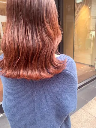 セミロング カラー . AYUKAのヘアスタイル