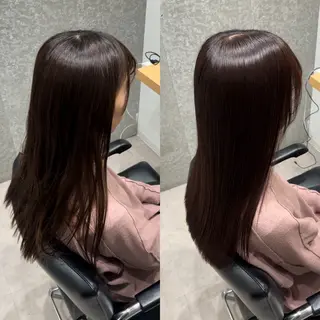 セミロング カラー 髪質改善ヘアケア 艶髪特化/上田のヘアスタイル