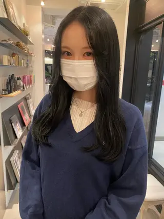 セミロング カラー riria/ボブ /透明感カラー🎀のヘアスタイル