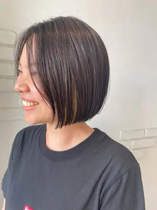 ショート 推しｶﾗｰ/韓国/ ﾋﾟﾝｸ/Renonのヘアスタイル