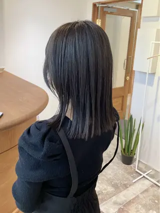 ミディアム カラー 立川艶髪カラーと映画 美容師YUJIのヘアスタイル