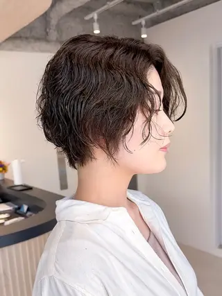 ショート SNSモニター募集！ くせ毛特化/大村のヘアスタイル