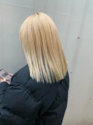 セミロング カラー 垢抜けヘア♡柔らかい カラー/mihoのヘアスタイル