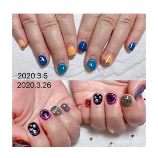ショート ネイル 👑enen style👑のネイルデザイン