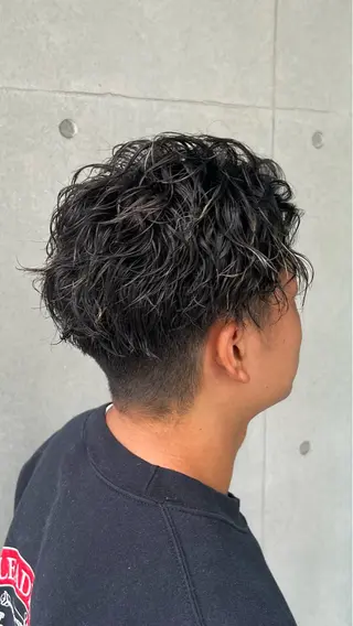 ショート カラー パーマ メンズ 湘南のパーマ職人 🔥清水琉葵🔥のヘアスタイル