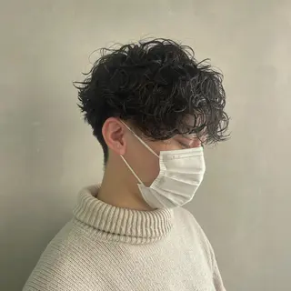 ショート パーマ ヘアアレンジ メンズ 🫧縮毛矯正/髪質 改善🫧熊野未来のヘアスタイル