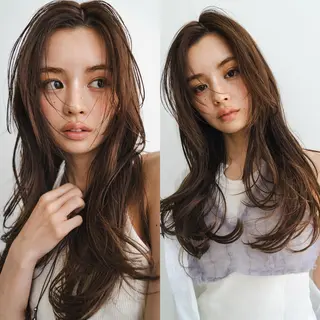 ロング カラー green 表参道のヘアスタイル