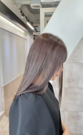 カラー 縮毛矯正×ブリーチ 西 太志のヘアスタイル