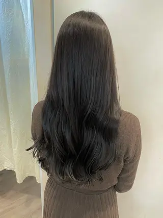 ロング カラー 顔まわりカット🌟 くびれヘア/寺門遥輝のヘアスタイル