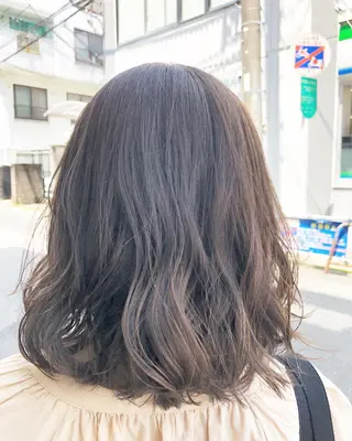 セミロング カラー ✨🌿大人可愛い愛さ れhair🌿✨松本のヘアスタイル